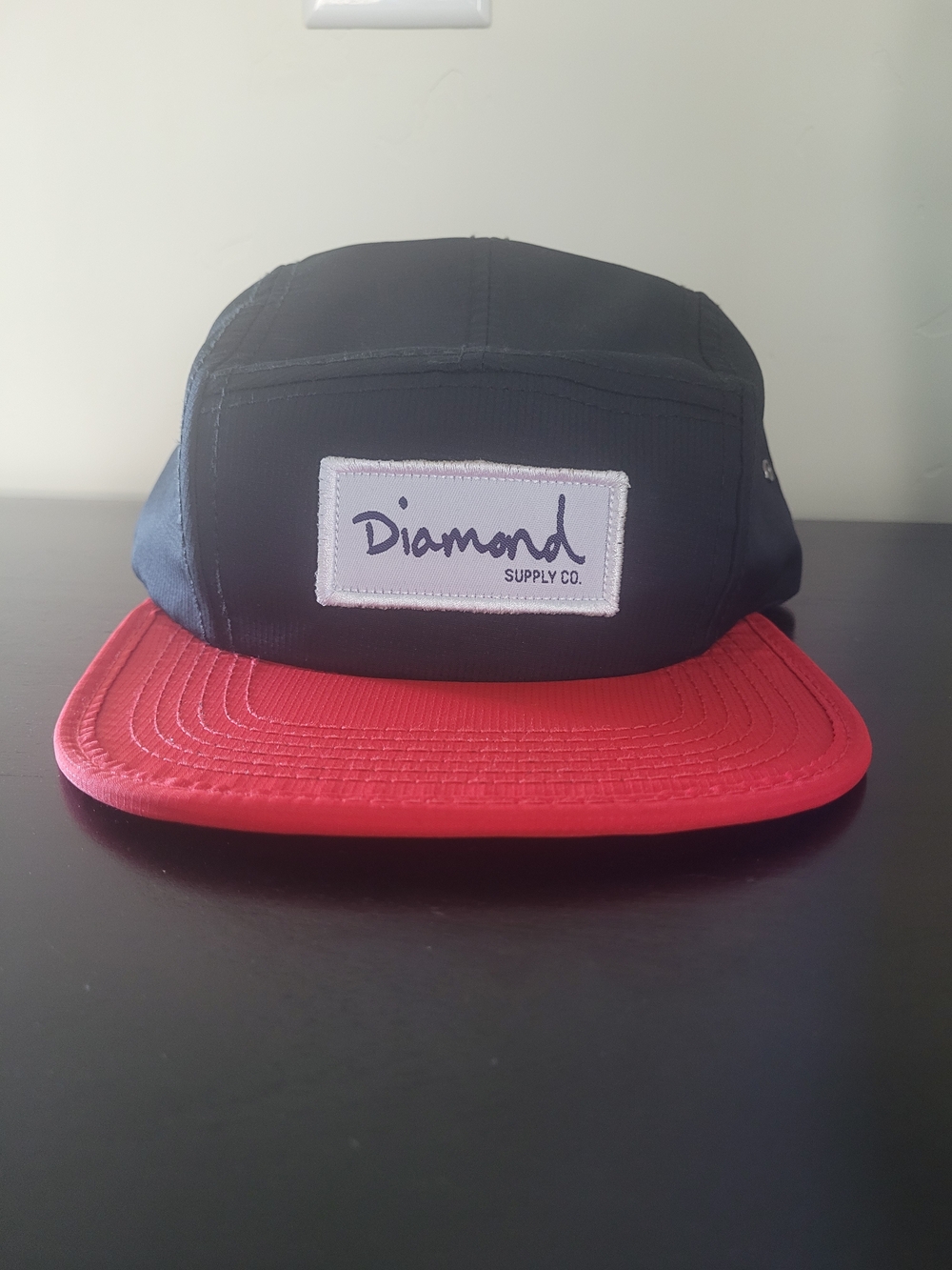 Diamond Supply Co. Black & Red Five-Panel Cap